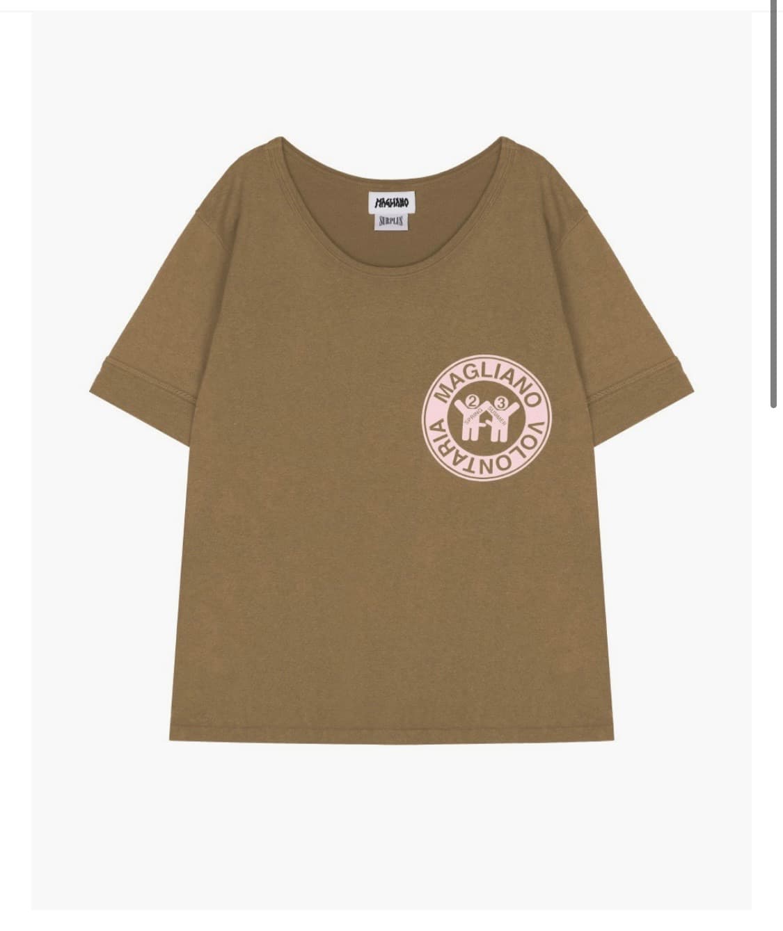 (L/Xl) 마리아노 volontaria brown 티셔츠 상품이미지1