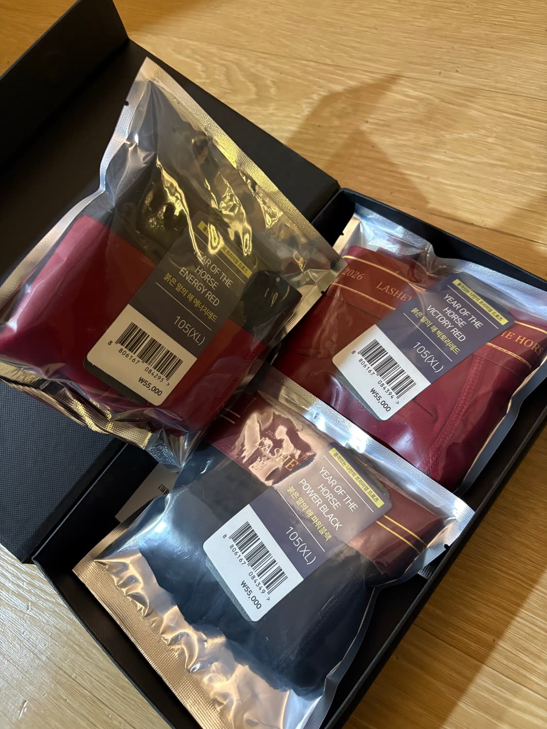 라쉬반 붉은 말의해 복서 드로즈 105 (3장) 남자팬티 상품이미지5