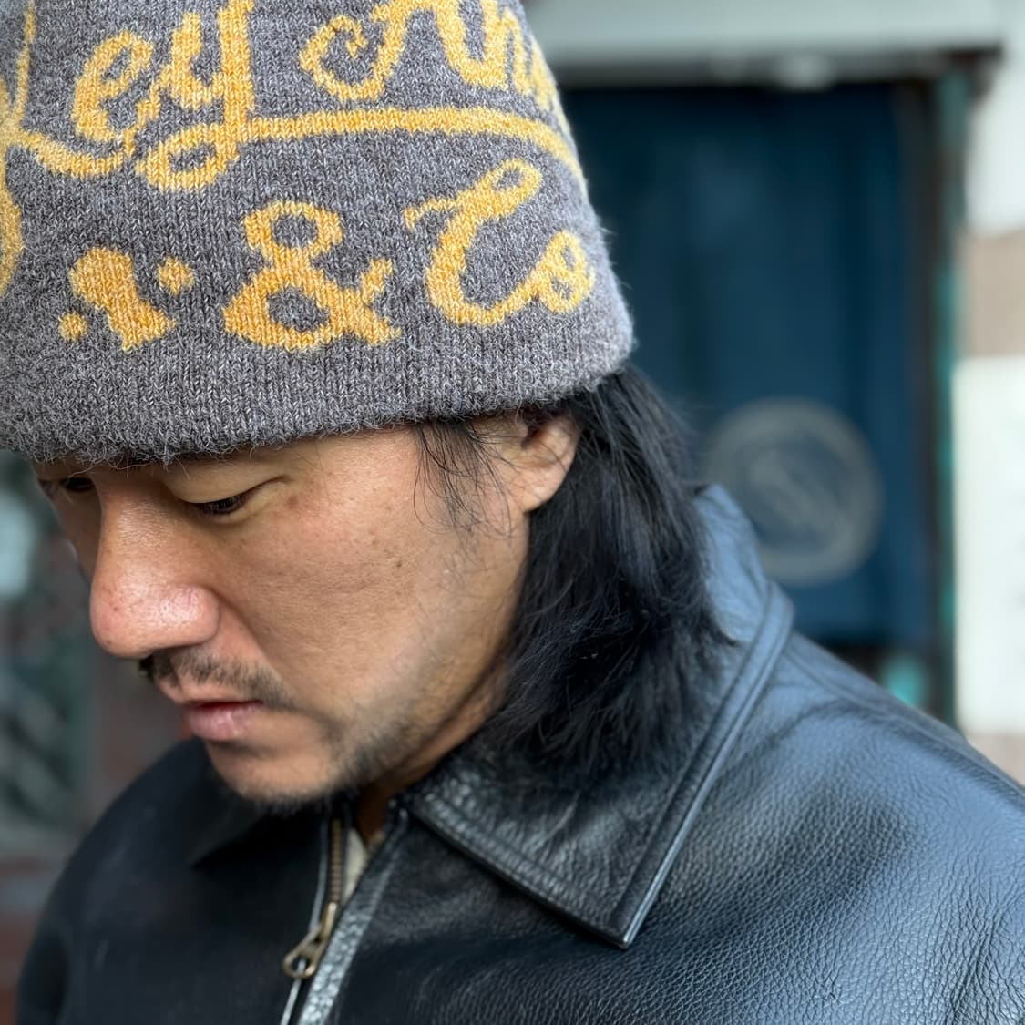 키앙크 알파카 울 블랜드 비니 [아쿠아블루/베이지] 상품이미지9