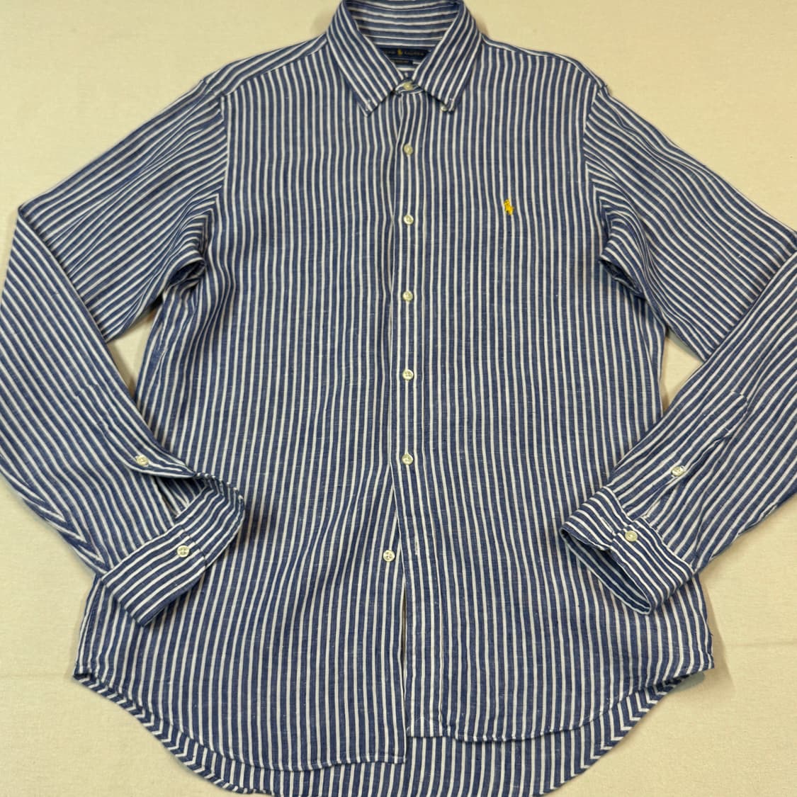 M) 폴로 랄프로렌 클래식핏 스트라이프 린넨 셔츠 상품이미지2