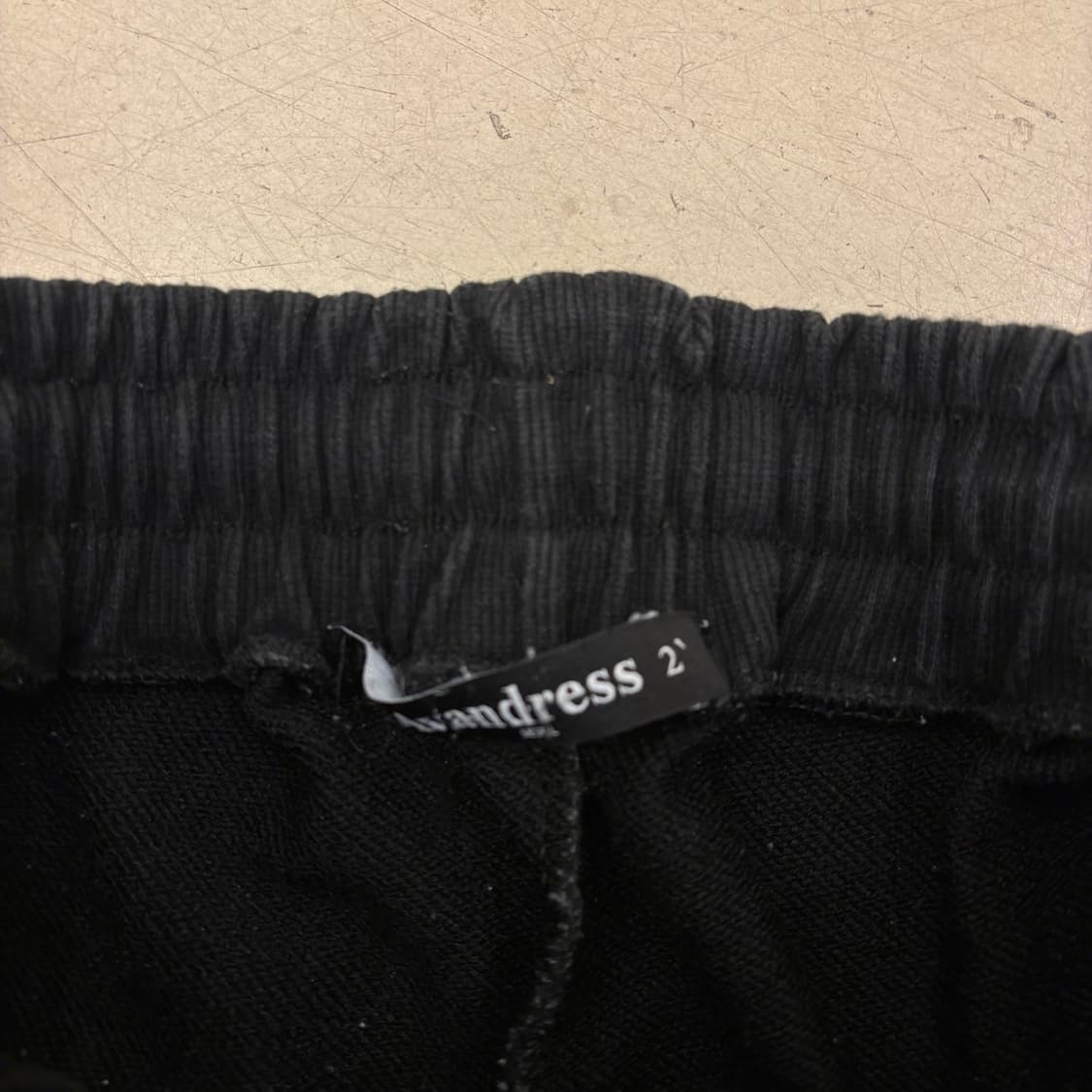 어반드레스 블랙 스몰로고 와이드 트랙팬츠 상품이미지3