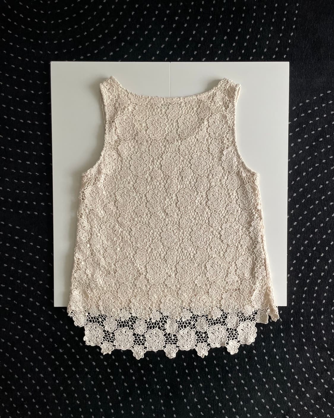 crochet flower sleeveless 상품이미지10