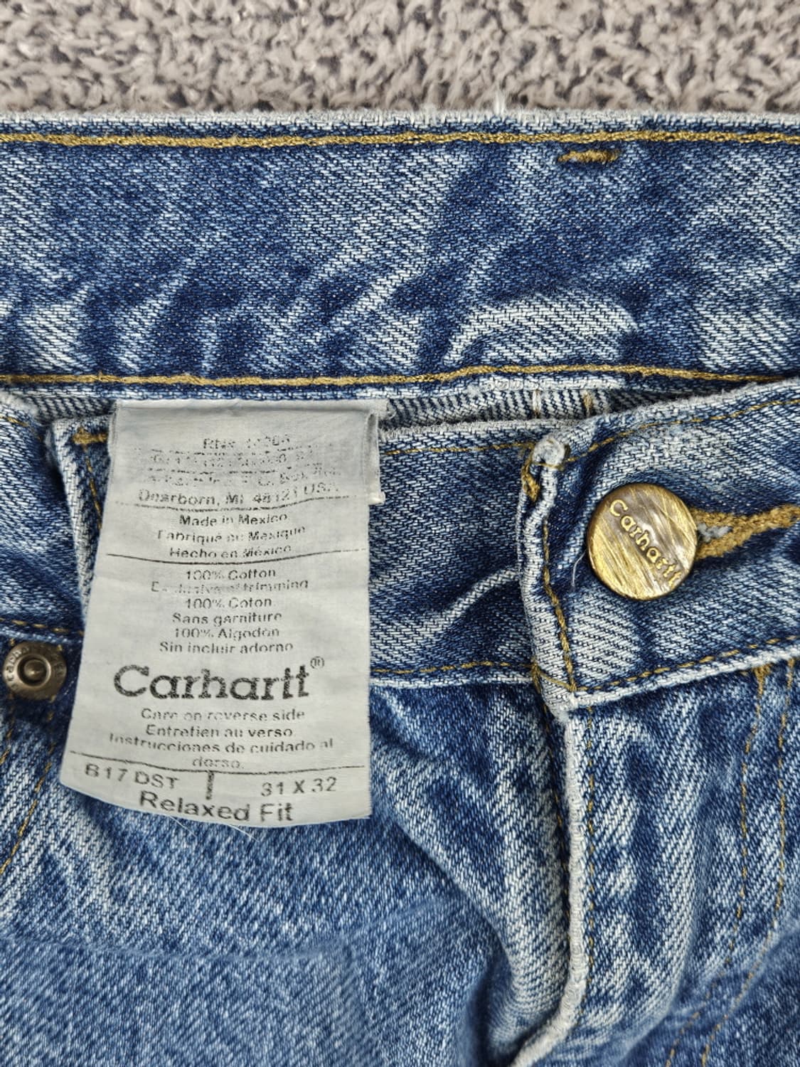 칼하트 데님 워크 팬츠 ( 31 X 32 ) / 10409 상품이미지7