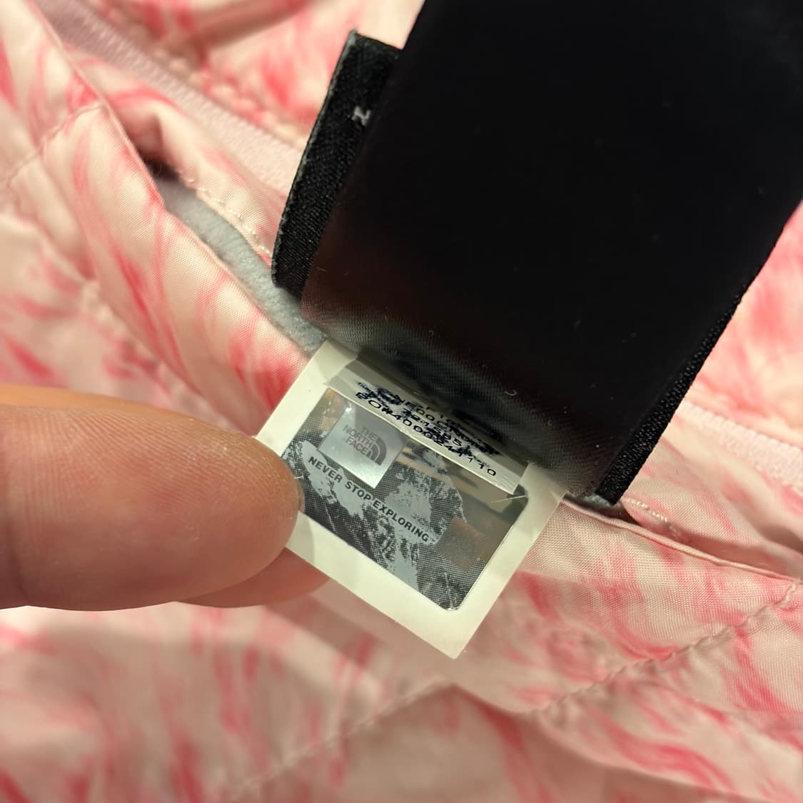[L] 노스페이스 걸즈 리버시블 딸기우유 핑크 퀼팅 패딩 B682 상품이미지9