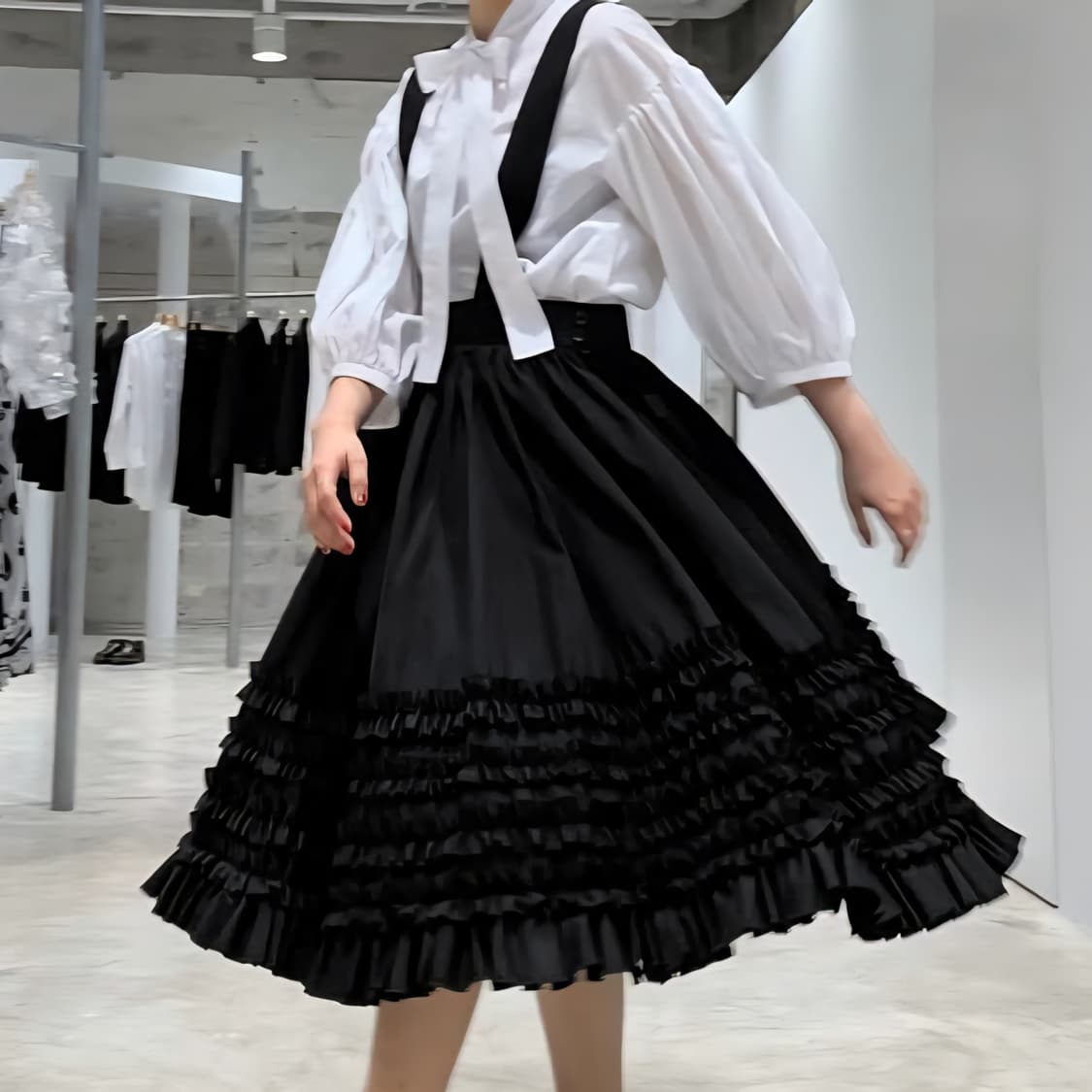 꼼데가르송꼼데가르송 멜빵 치마 상품이미지1