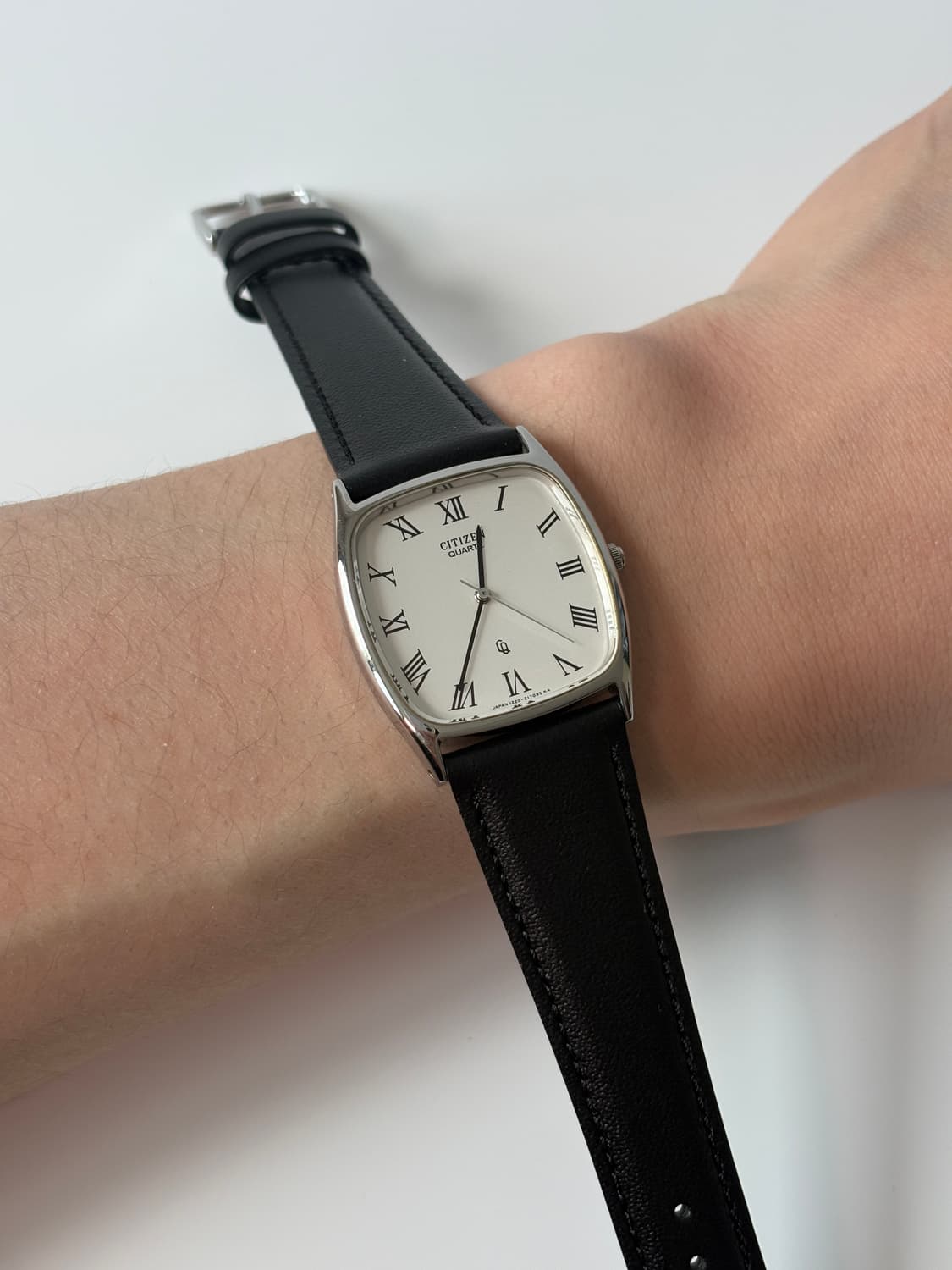 1980s CQ Roman Index Silver Tank Quartz 상품이미지2