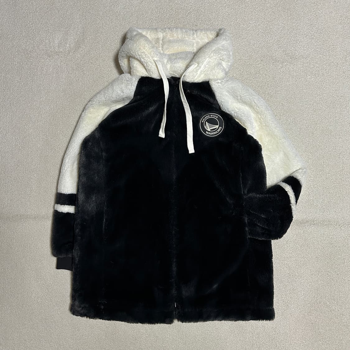 NBA 골든스테이트 워리어 퍼 롱 후드집업 상품이미지1