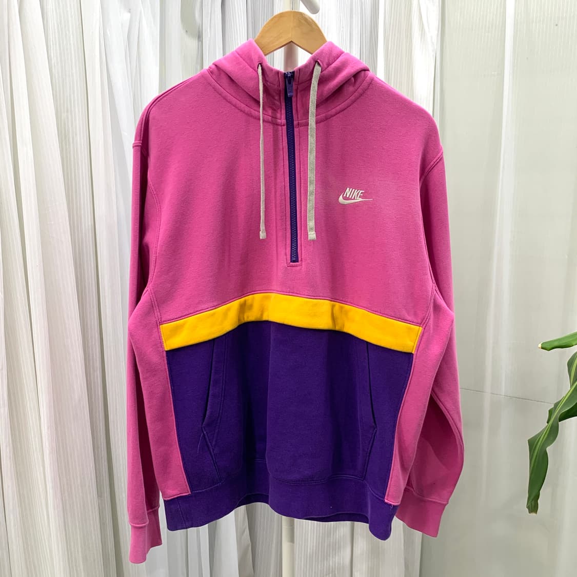 나이키 NIKE 반집업 핑크 후드티 1626 상품이미지1