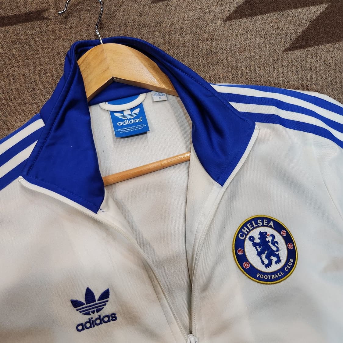 첼시 아디다스 트랙탑 져지 s 95~100 화이트 상품이미지2