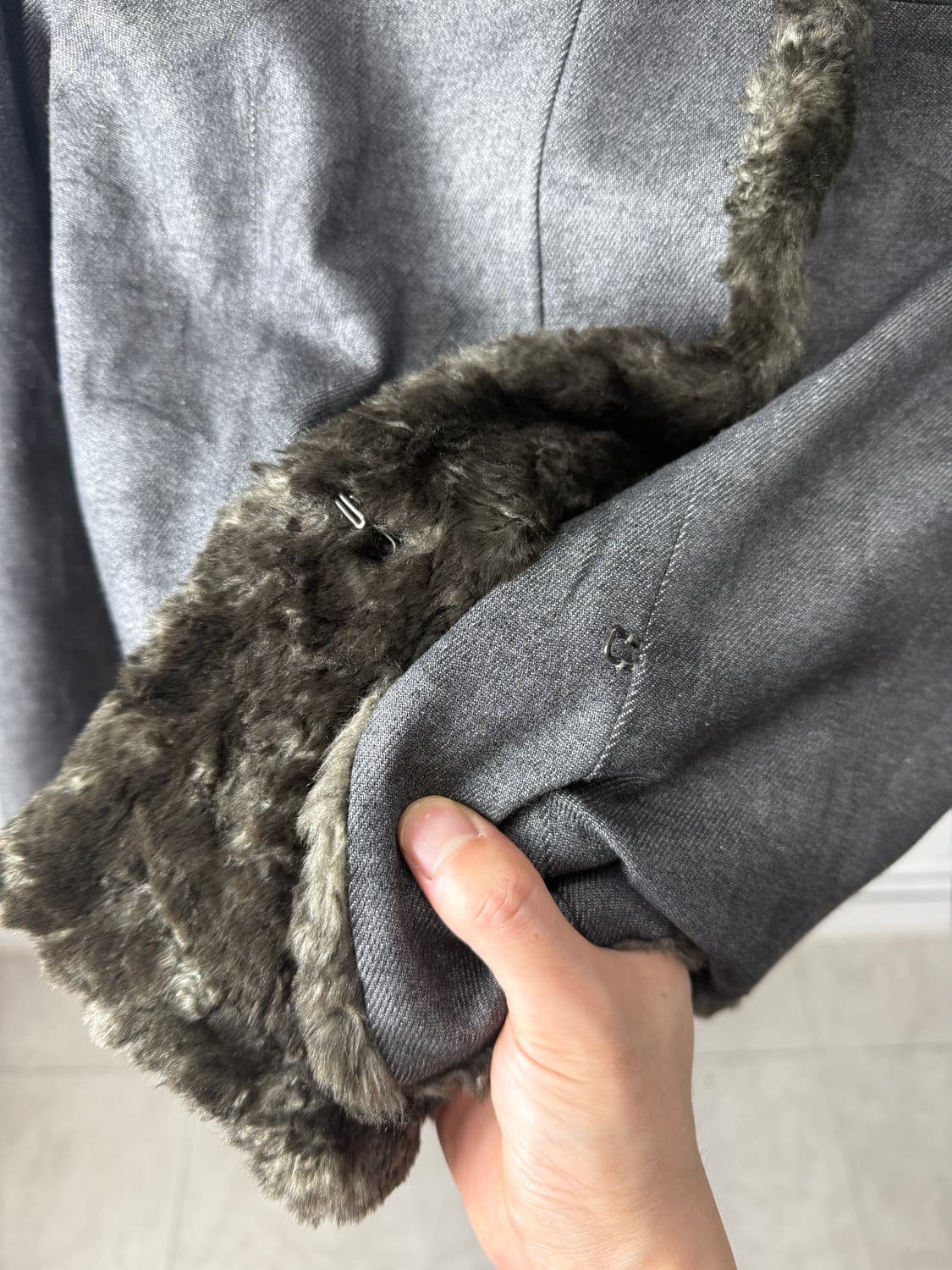 Stencil 퍼 트리밍 자켓 상품이미지3