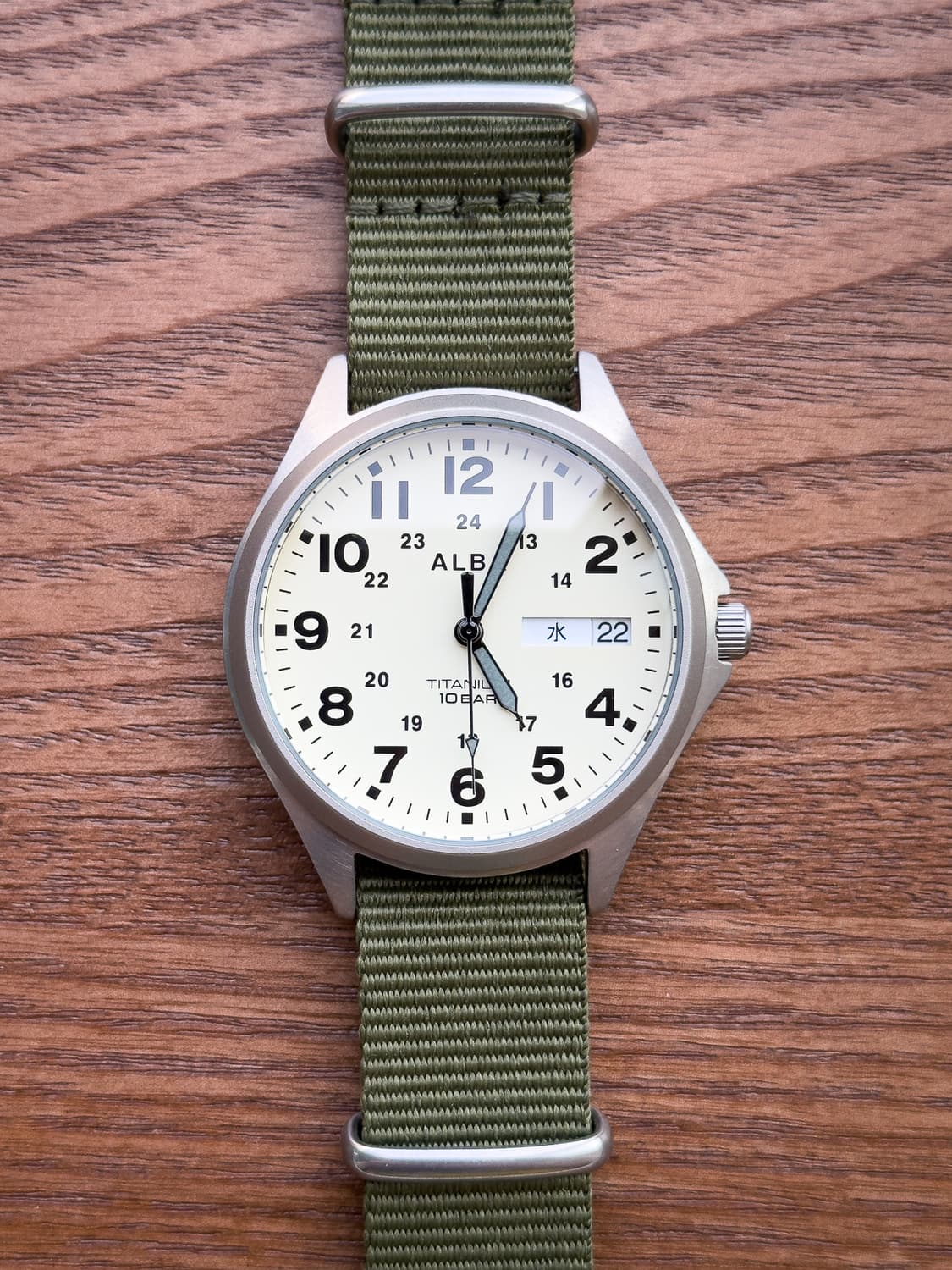 [민트급] 세이코 알바 필드워치 - 크림 다이얼 밀리터리 쿼츠 ( 상품이미지1