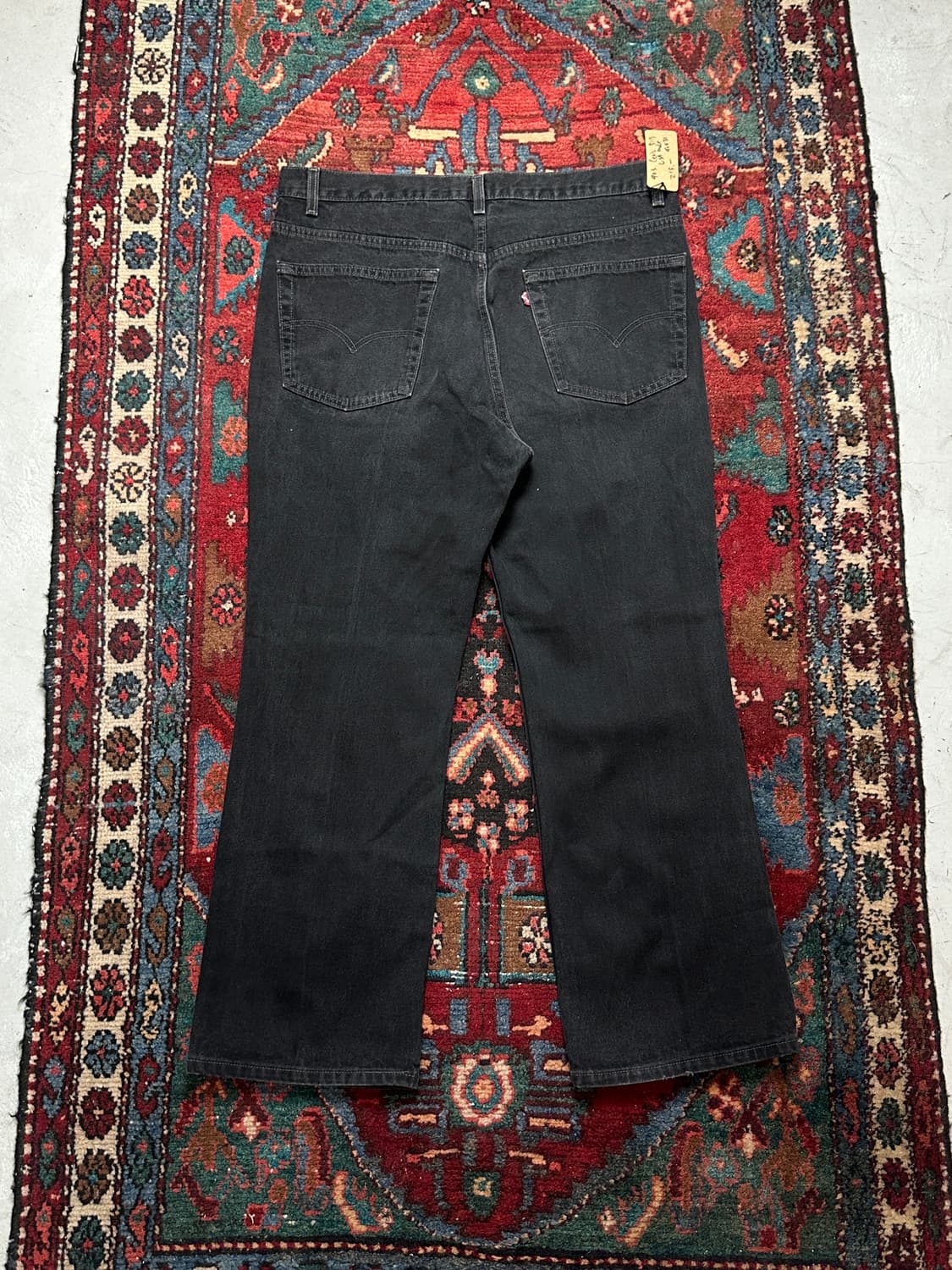 90's USA Made 리바이스 517 블랙 부츠컷 플레어진 상품이미지4