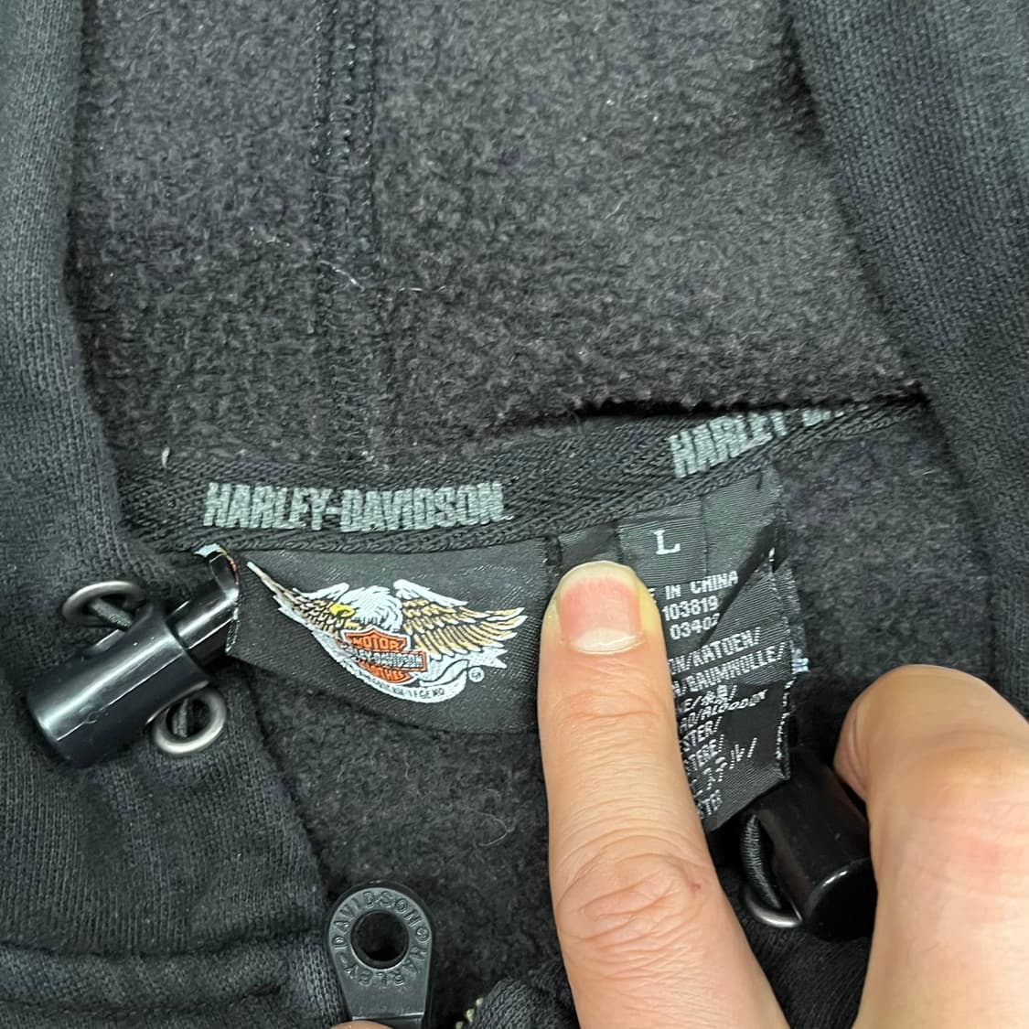 할리데이비슨 로고 후드 집업 (105) 상품이미지5