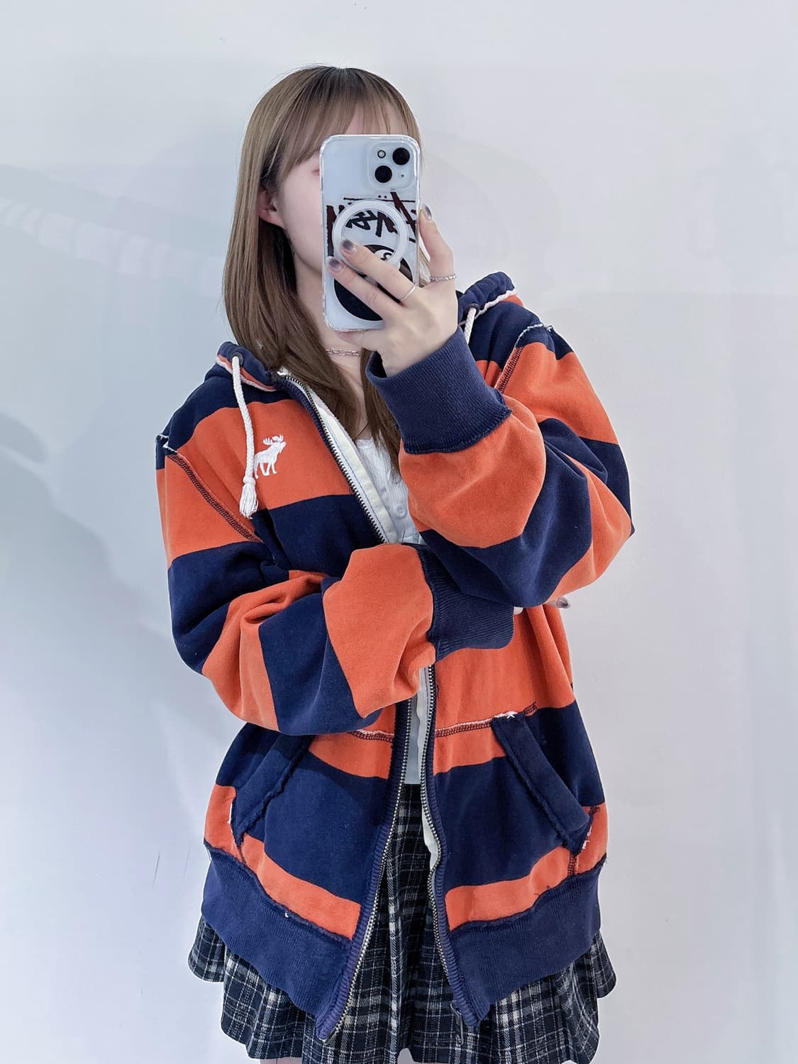 아베크롬비 자수로고 후드집업 상품이미지1