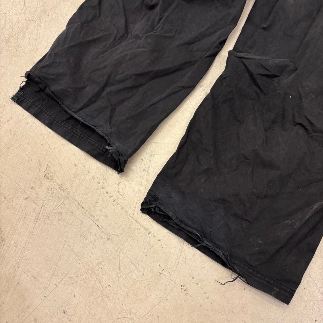 자라 코튼 데미지 와이드 팬츠 상품이미지3