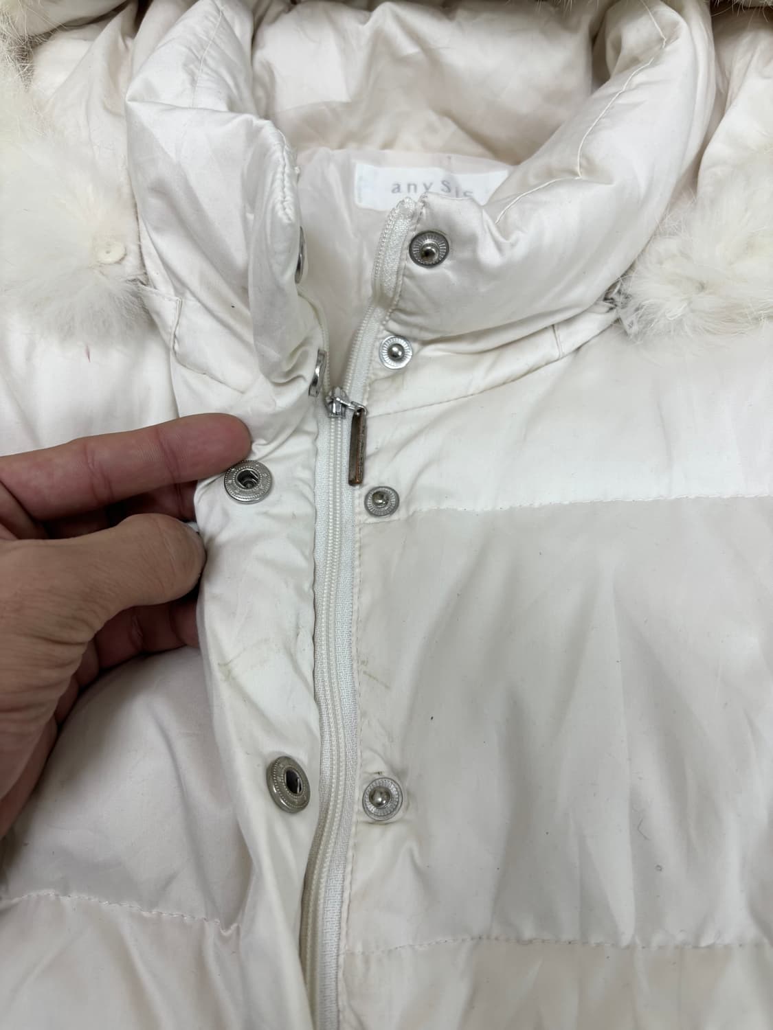 [anysis]Y2K White Fur Padding 상품이미지6