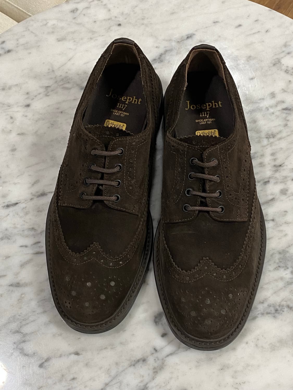 Josepht 조셉트 스웨이드 옥스포드 윙팁 구두 (비브람솔) 270 상품이미지2