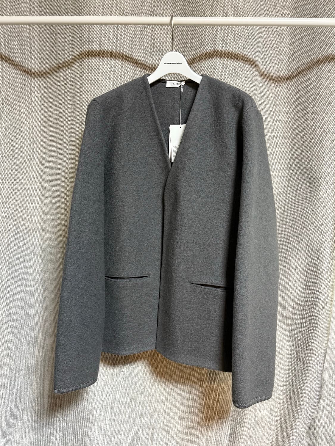 [M] 리에르 워커 가디건 자켓 그레이 Rier 상품이미지1