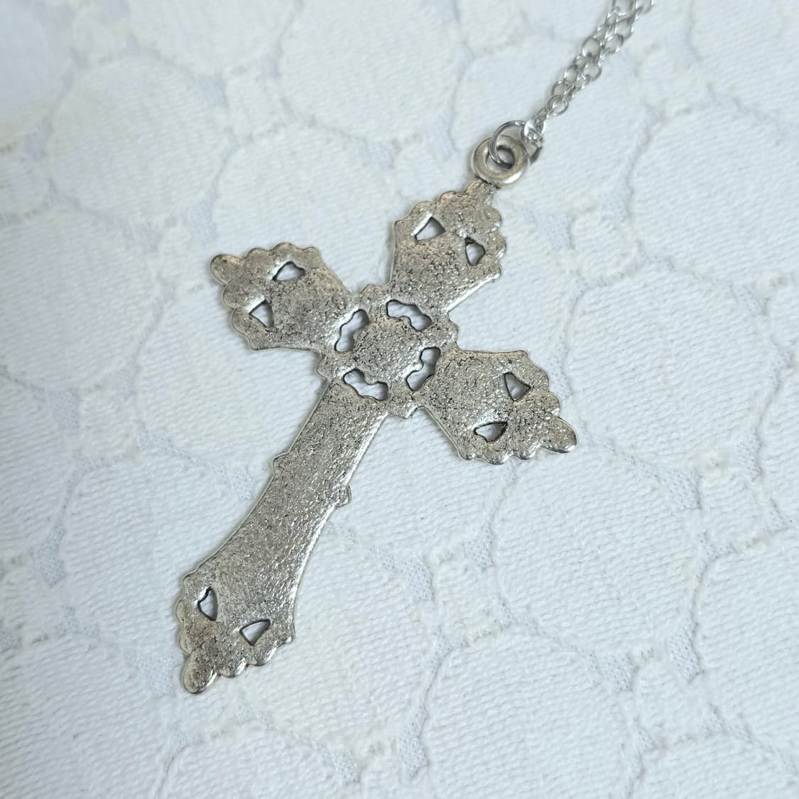 십자가 빈티지 목걸이 써지컬 남녀공용 상품이미지3