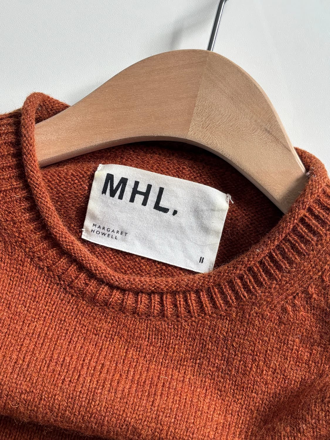 MHL 마가렛호웰 딥오렌지 니트 상품이미지4