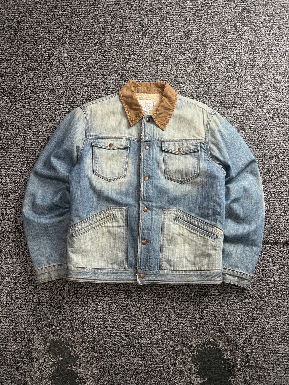 캘빈클라인 코듀로이 카라 데님 트러커 워크 자켓 3412 상품이미지2