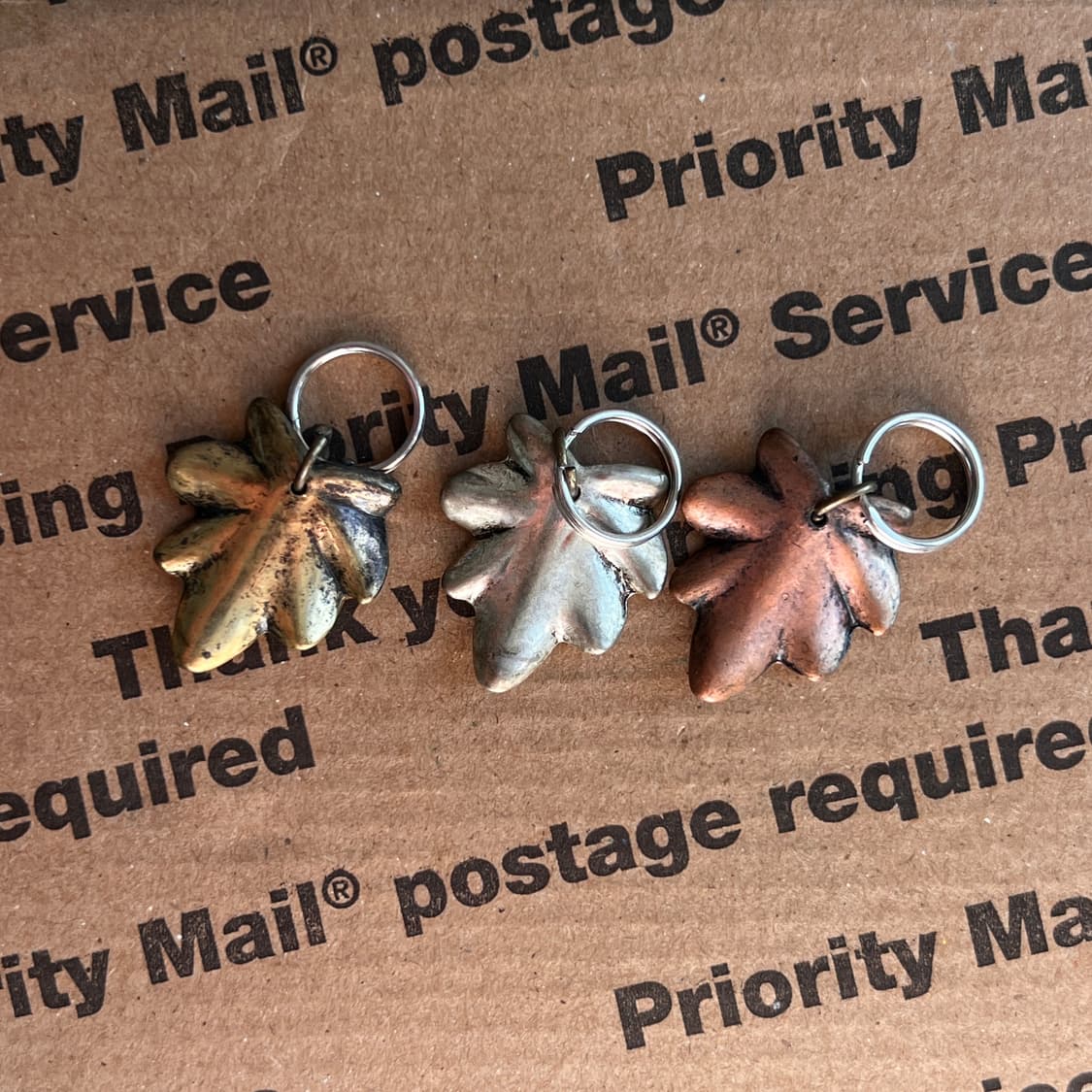 90s vtg Maple Leaf Keyring (3color) 상품이미지2