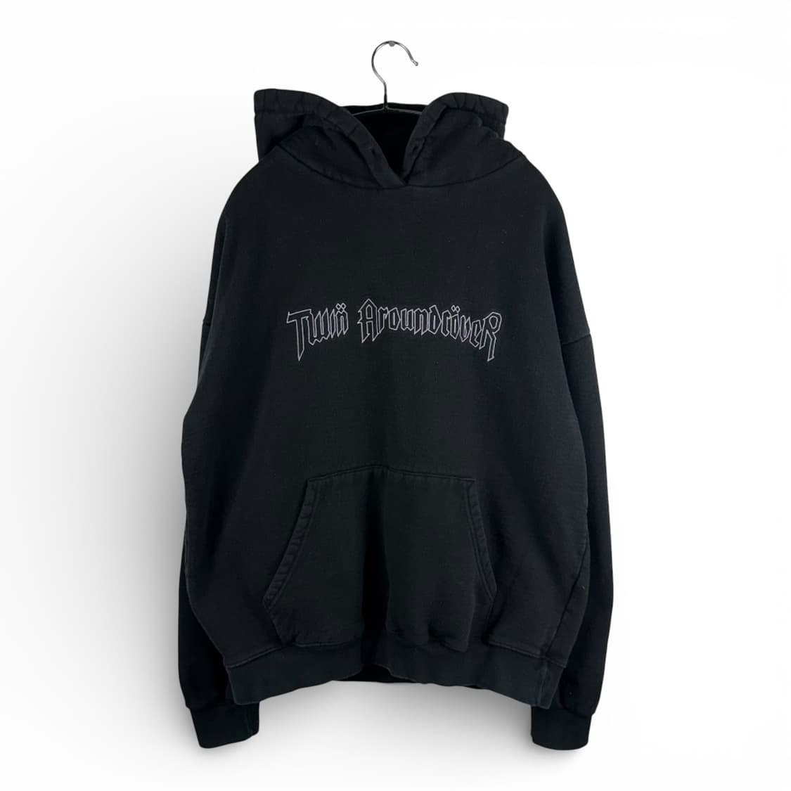 M) 어커버 레터링 후드 티 블랙 상품이미지6