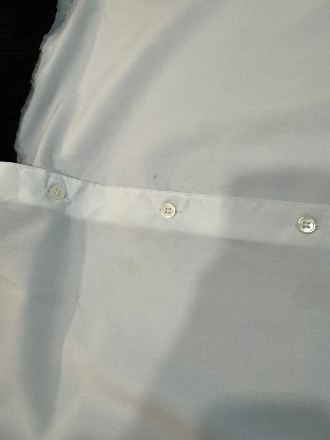 23FW 꼼데가르송 옴므 플러스 레이어드 롱 퍼 셔츠 M 상품이미지5