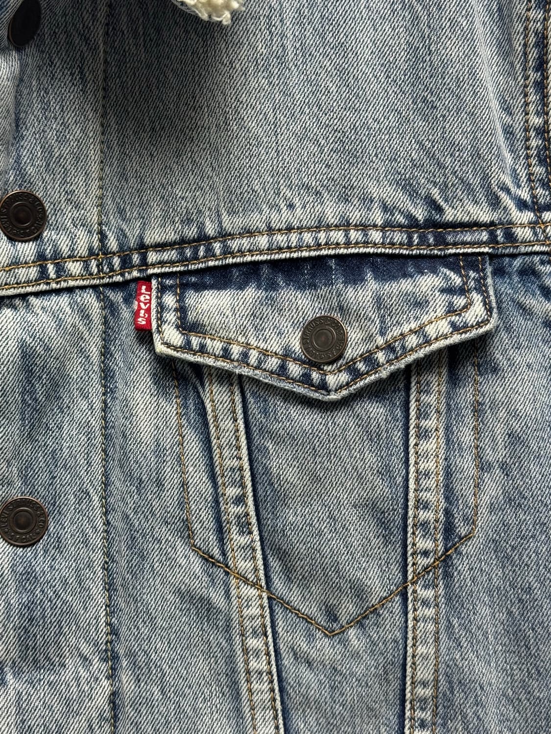 리바이스 쉐르파 데님 자켓 S 상품이미지4