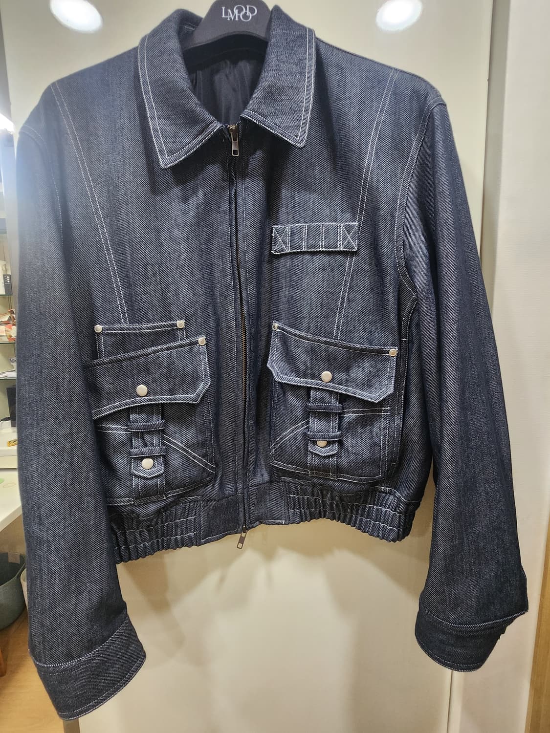 엘무드 카펜터 블루종 자켓 블루진 상품이미지3