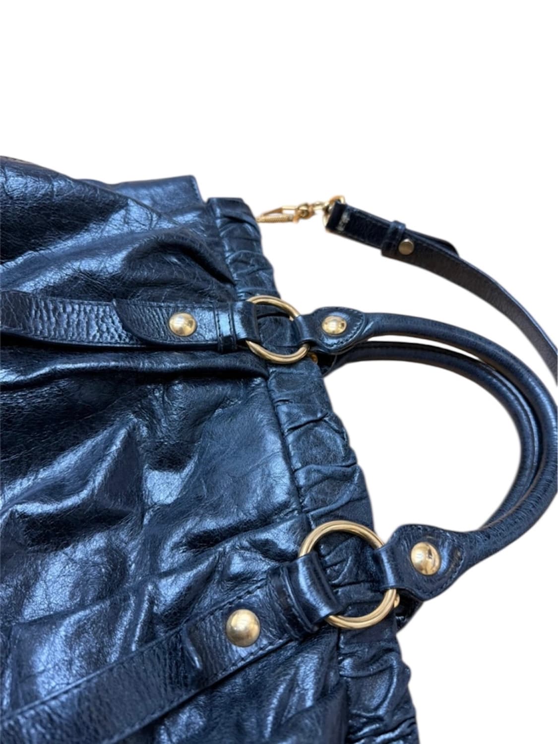 Miu miu 미우미우 양가죽 레더 투웨이 토트백 숄더백 상품이미지3