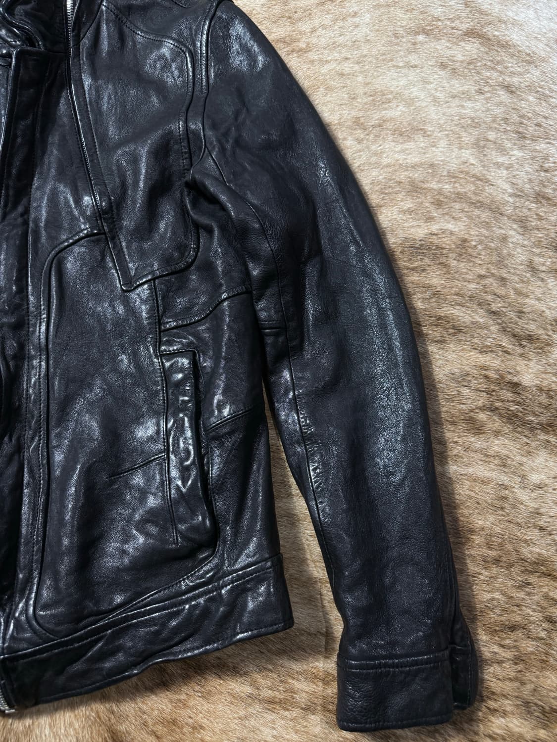 Tempo Homme Lambskin Leather Jacket 상품이미지6