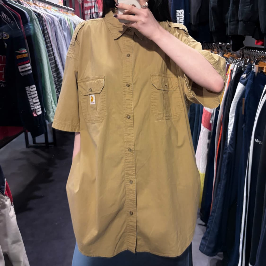 [IM] Carhartt 칼하트 반팔 셔츠 베이지 상품이미지1