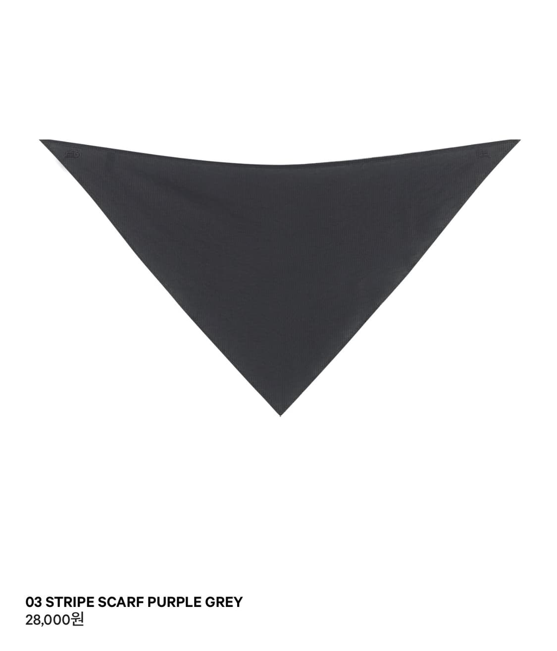 코이세이오 스트라이프 퍼플그레이 스카프 상품이미지1