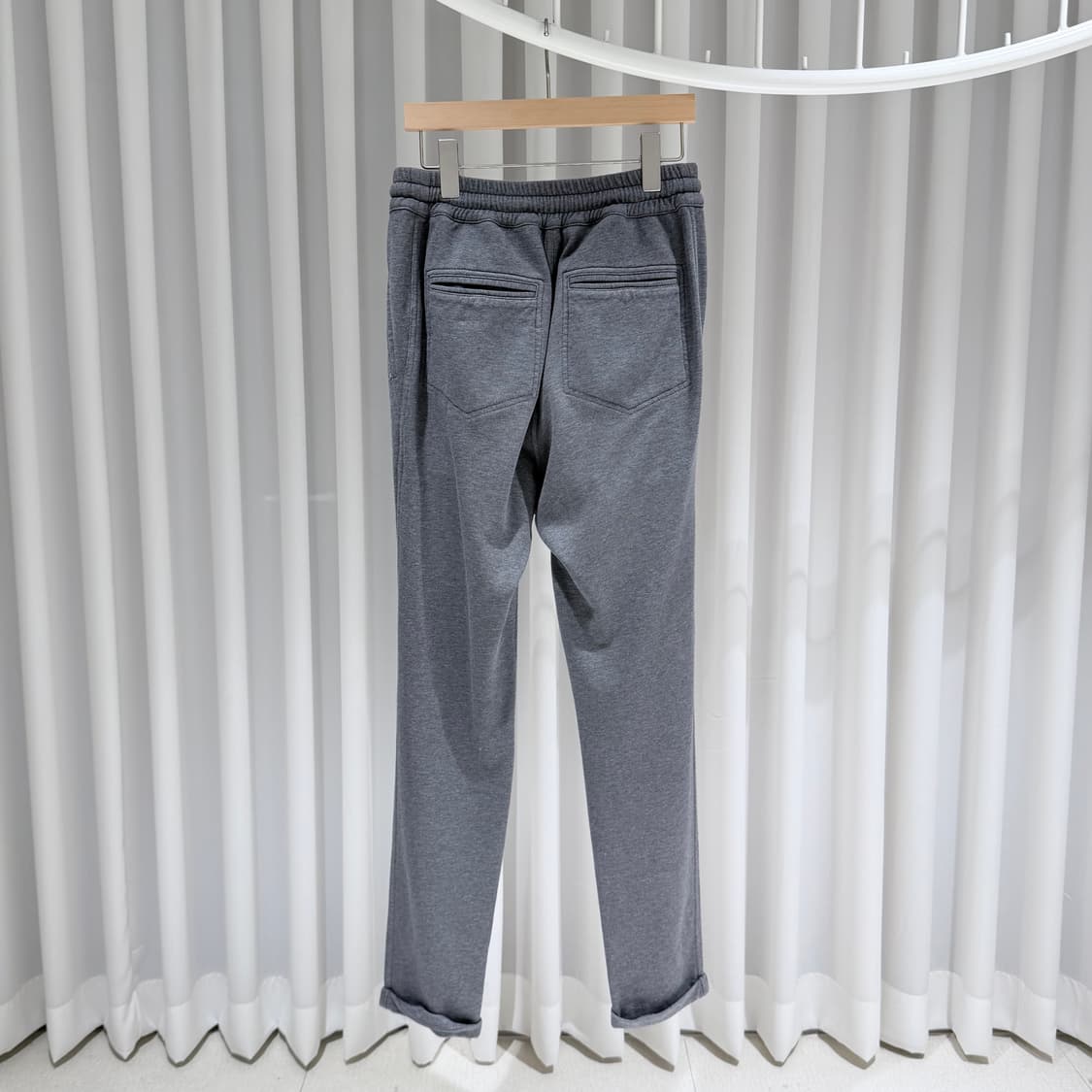 (A+/M,XXS) / 브루넬로쿠치넬리 코튼 그레이 집업 팬츠 셋업 상품이미지7