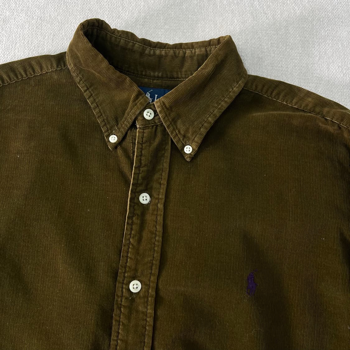 105 폴로랄프로렌 코듀로이 카키브라운 셔츠 상품이미지2