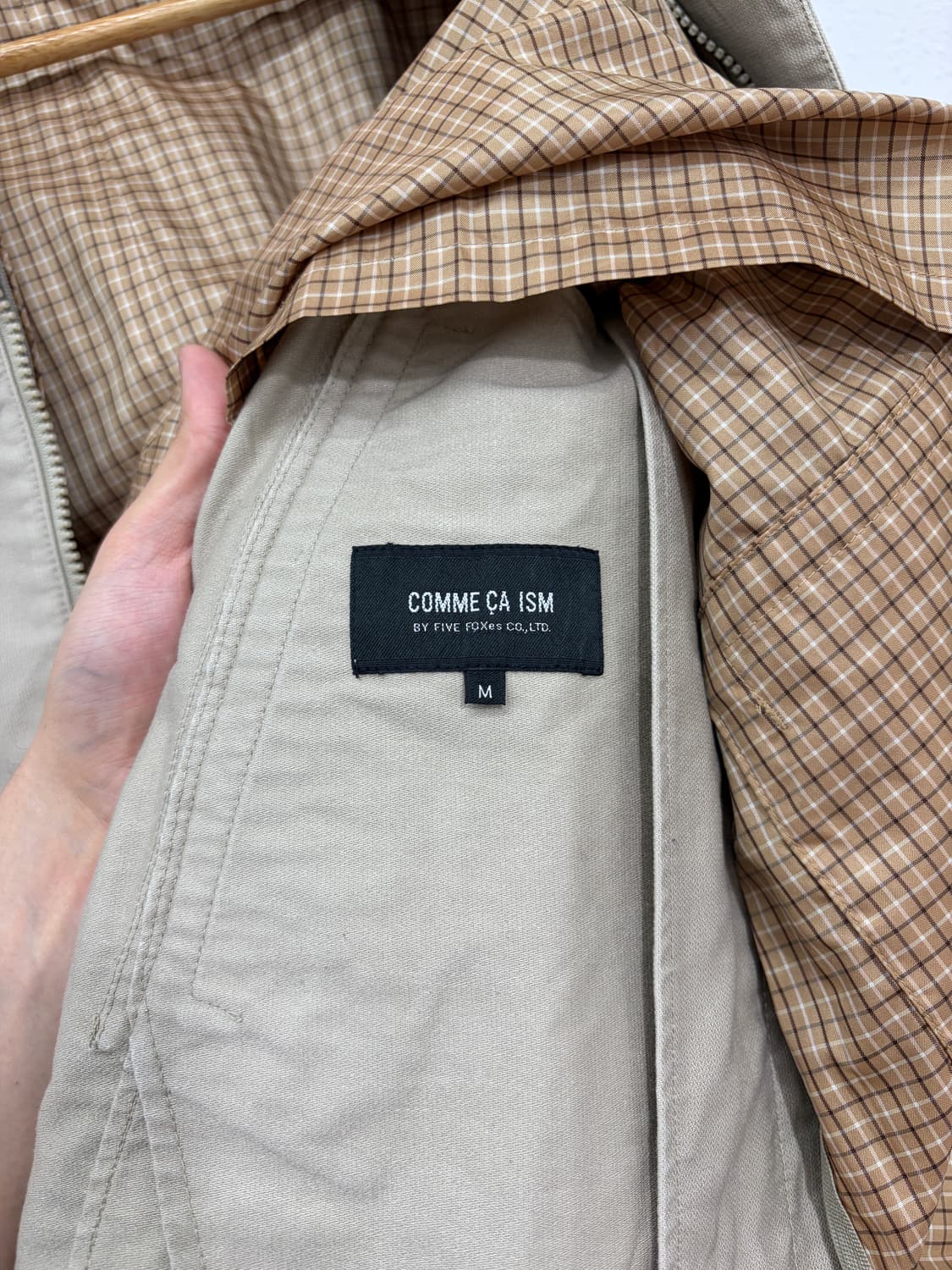 COMME CA ISM 체크 안감 후드 자켓 상품이미지5