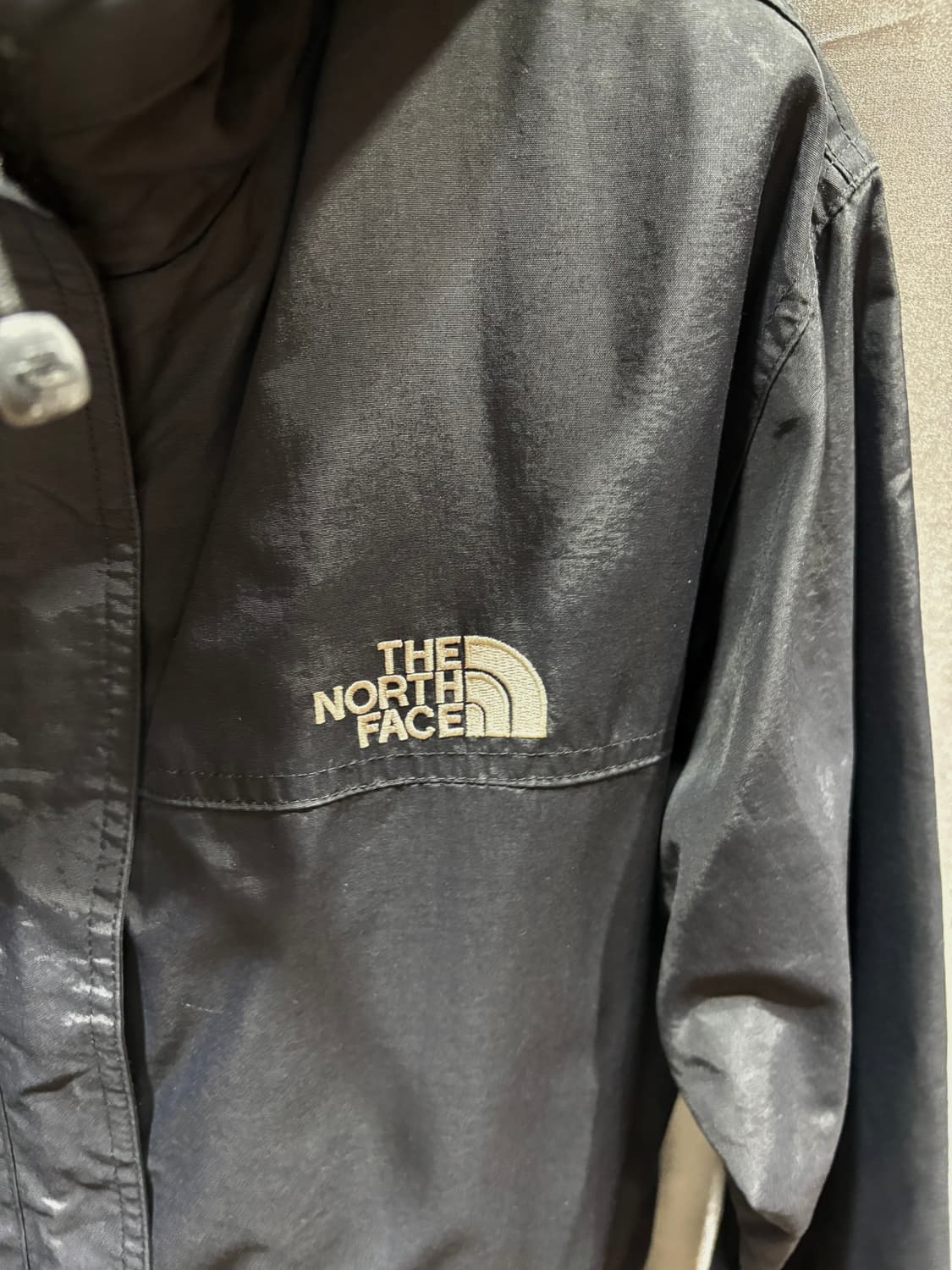 S 노스페이스 블랙 후드 바람막이 상품이미지4