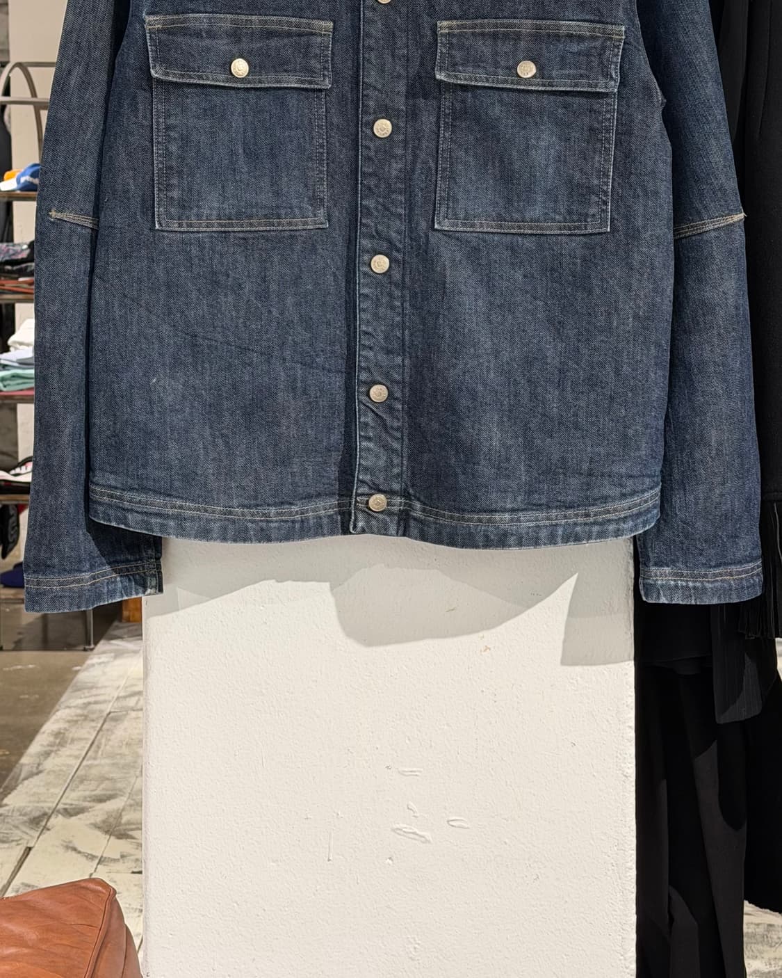 마리떼 프랑소와 저버 데님 스냅버튼 포켓 자켓 상품이미지5