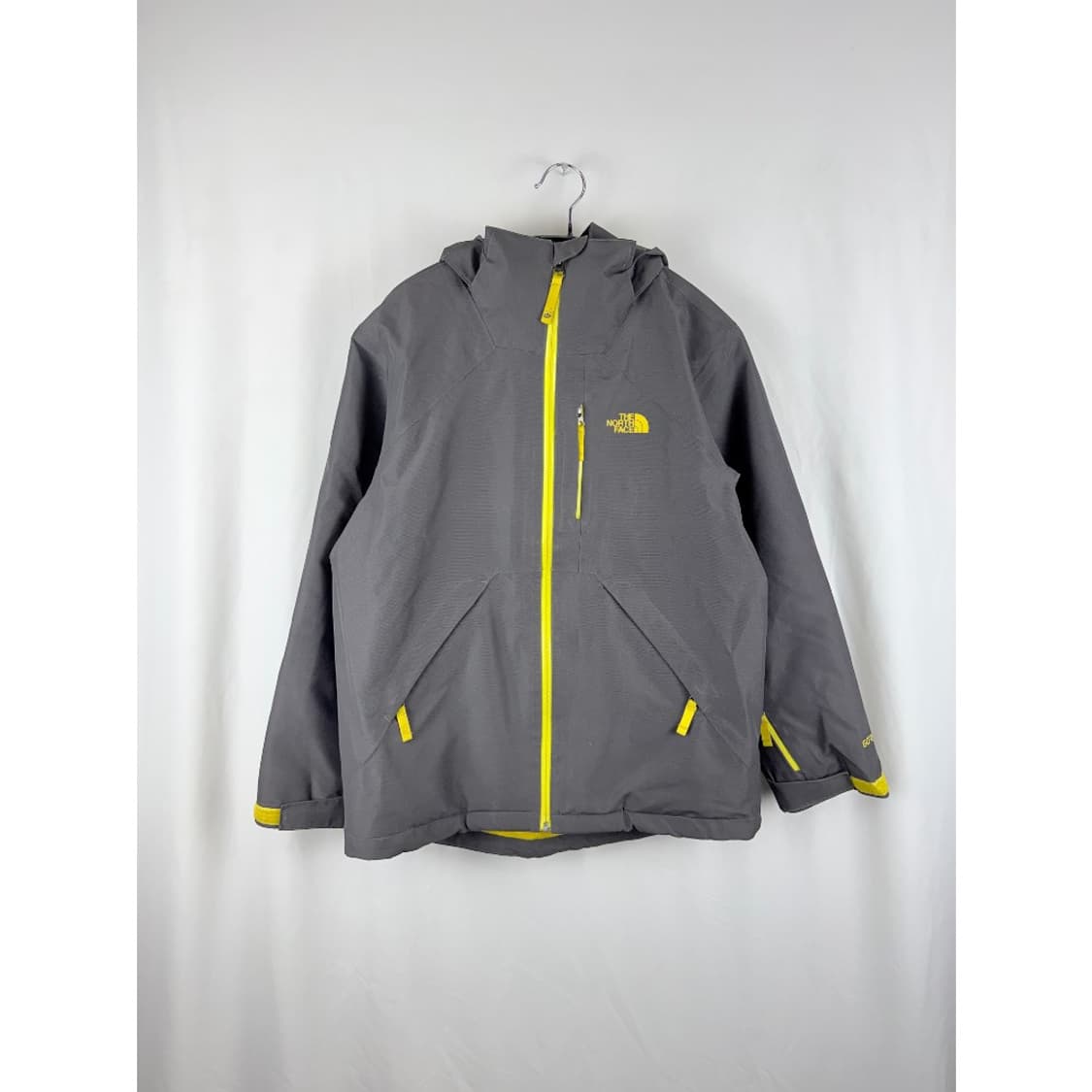 (150) 노스페이스 키즈/우먼스 고어택스 스키  자켓 차콜/옐로우 상품이미지2