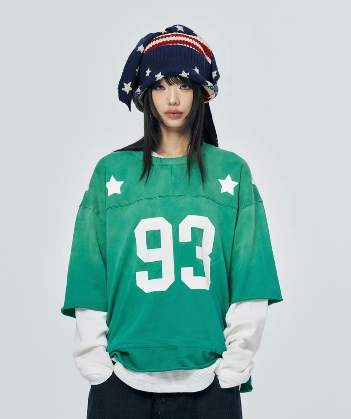 스키즘 인듀싱 FOOTBALL TEE GREEN 상품이미지1