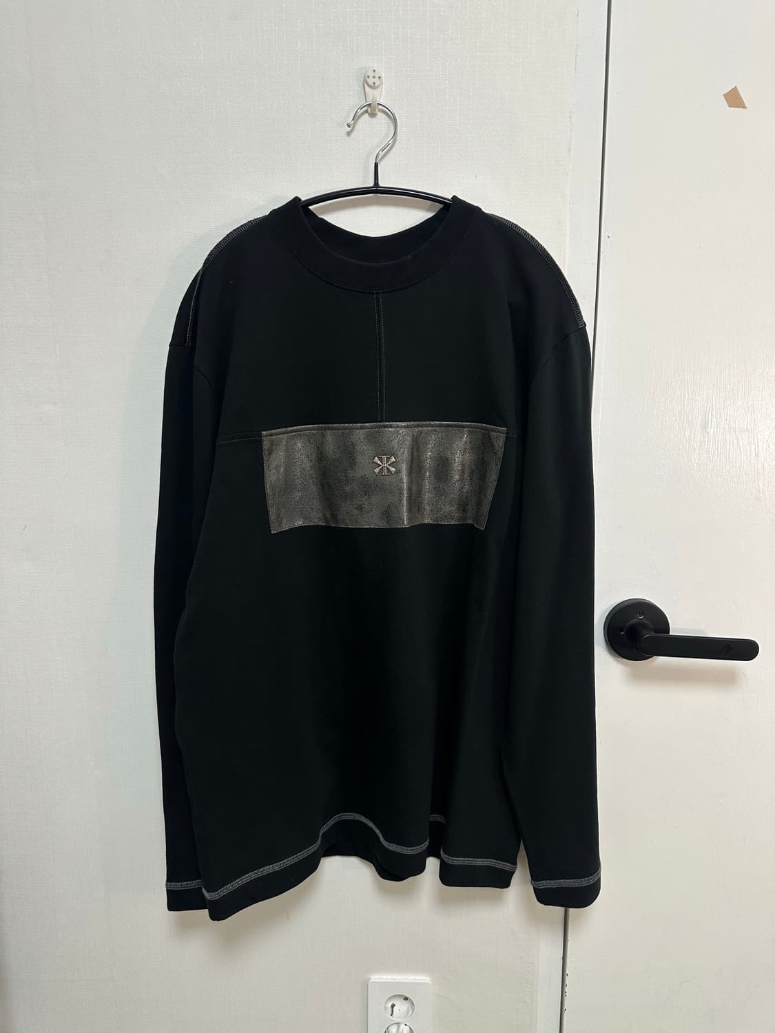 kimmick creviced patchwork long sleeve 상품이미지6