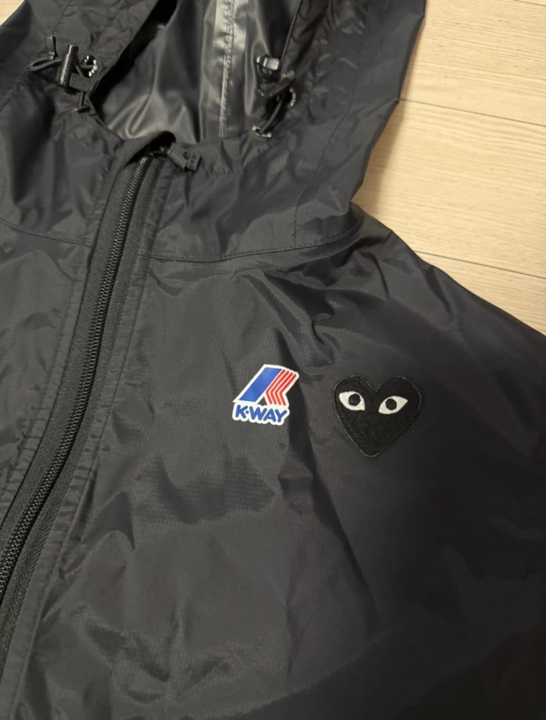 꼼데가르송x까웨 바람막이 블랙 m사이즈 상품이미지1