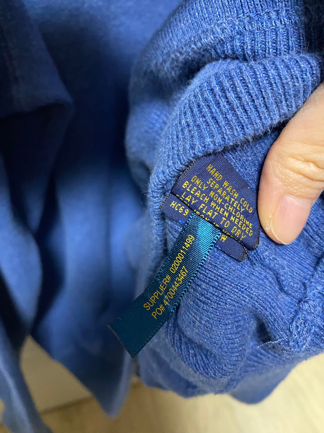 폴로 니트 맨투맨 블루컬러 상품이미지5