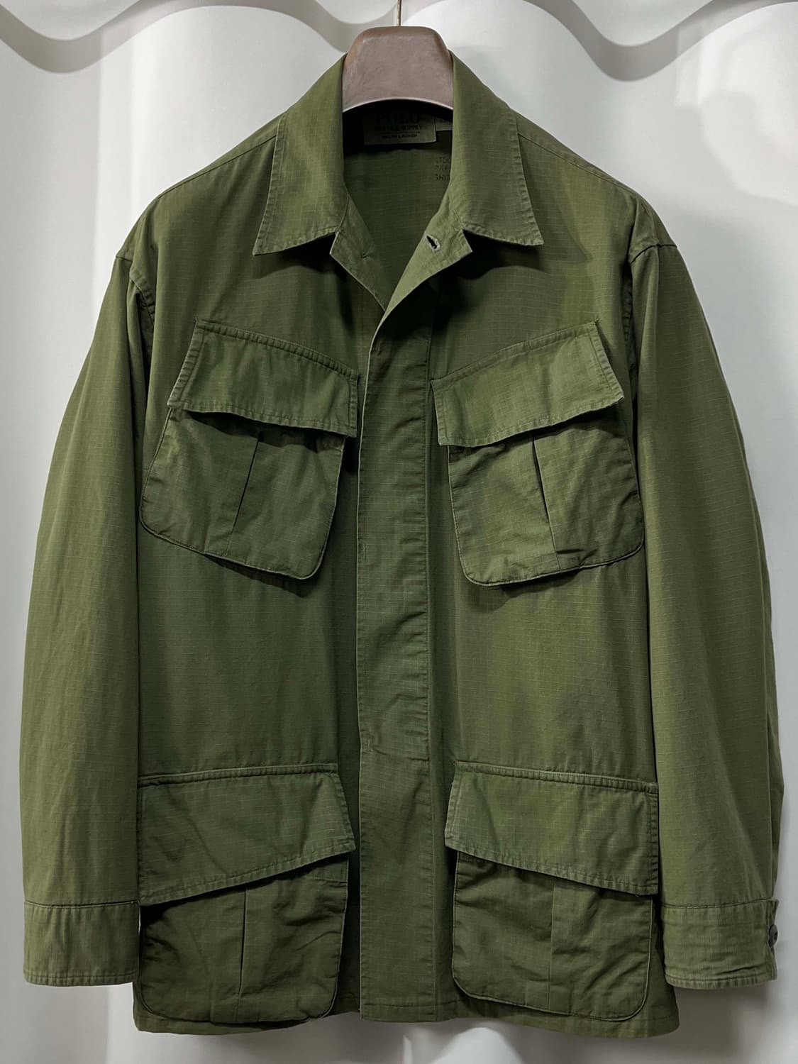 폴로 랄프로렌 퍼티그 립스탑 올리브 워시드 유틸리티 자켓 M 상품이미지1