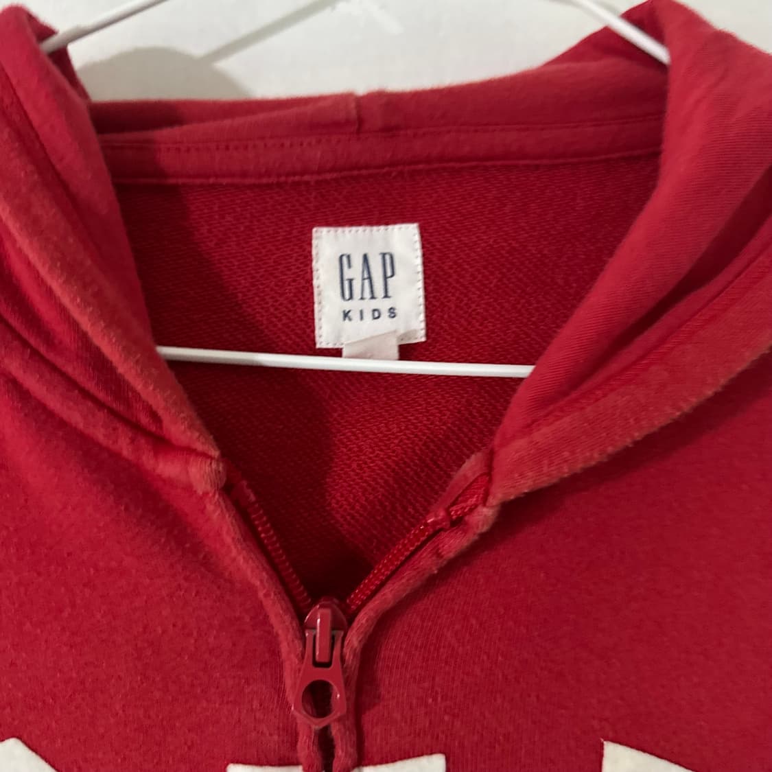 Y2k 갭 GAP 1968 블루 그라데이션 레드 후드집업 boo 상품이미지6