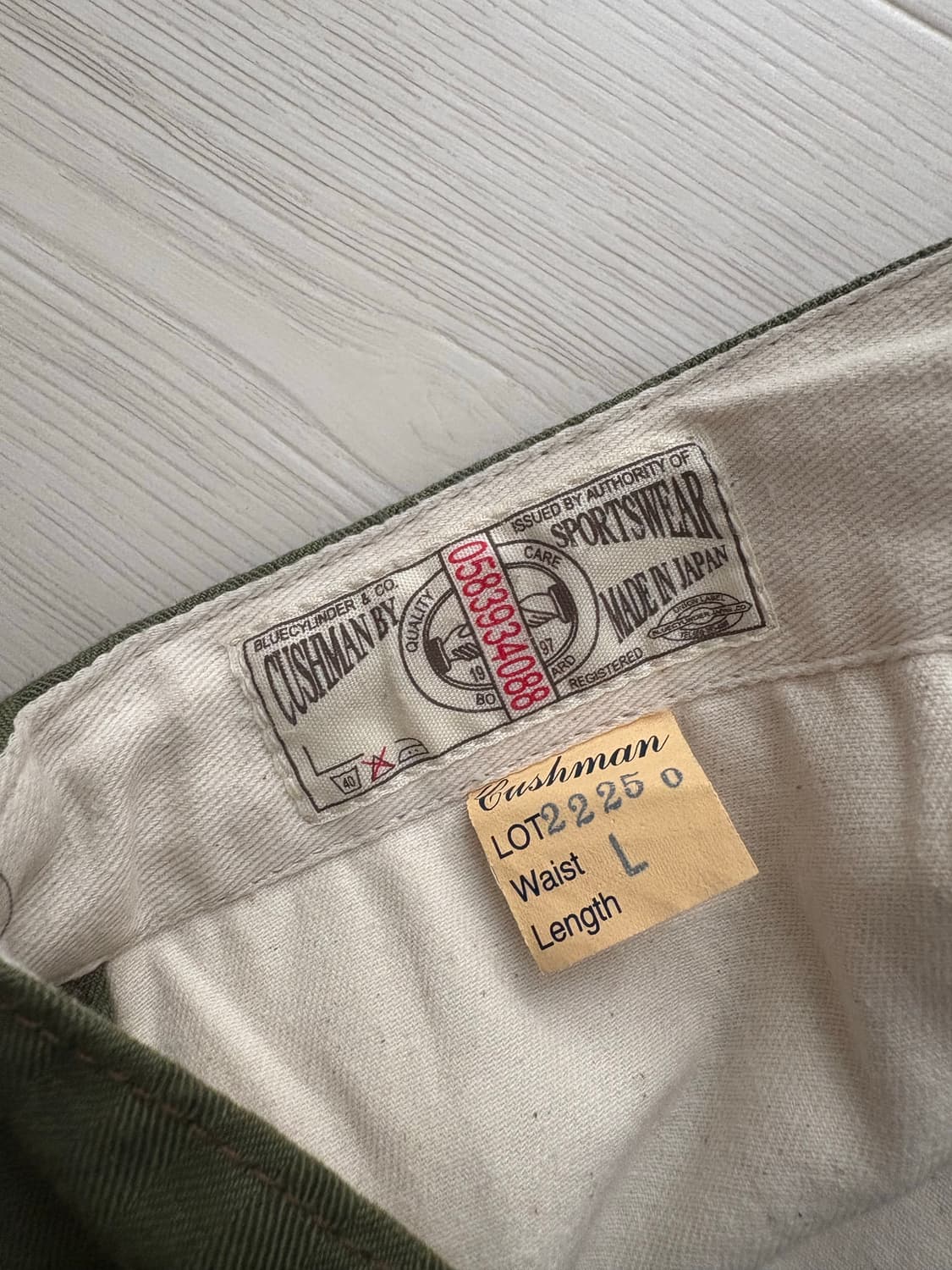 cushman 쿠시맨 lot.22250 헤링본 팬츠 상품이미지5