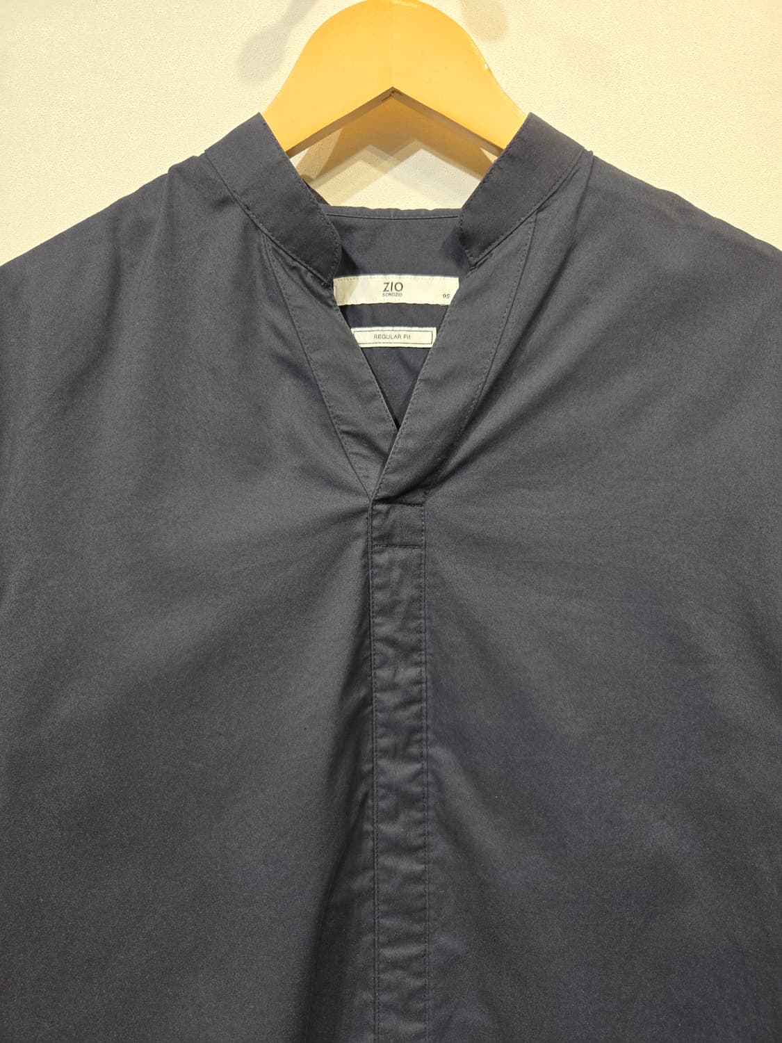 ZIO SONGZIO 지오송지오 셔츠형 브이넥 긴팔 티셔츠 상품이미지3