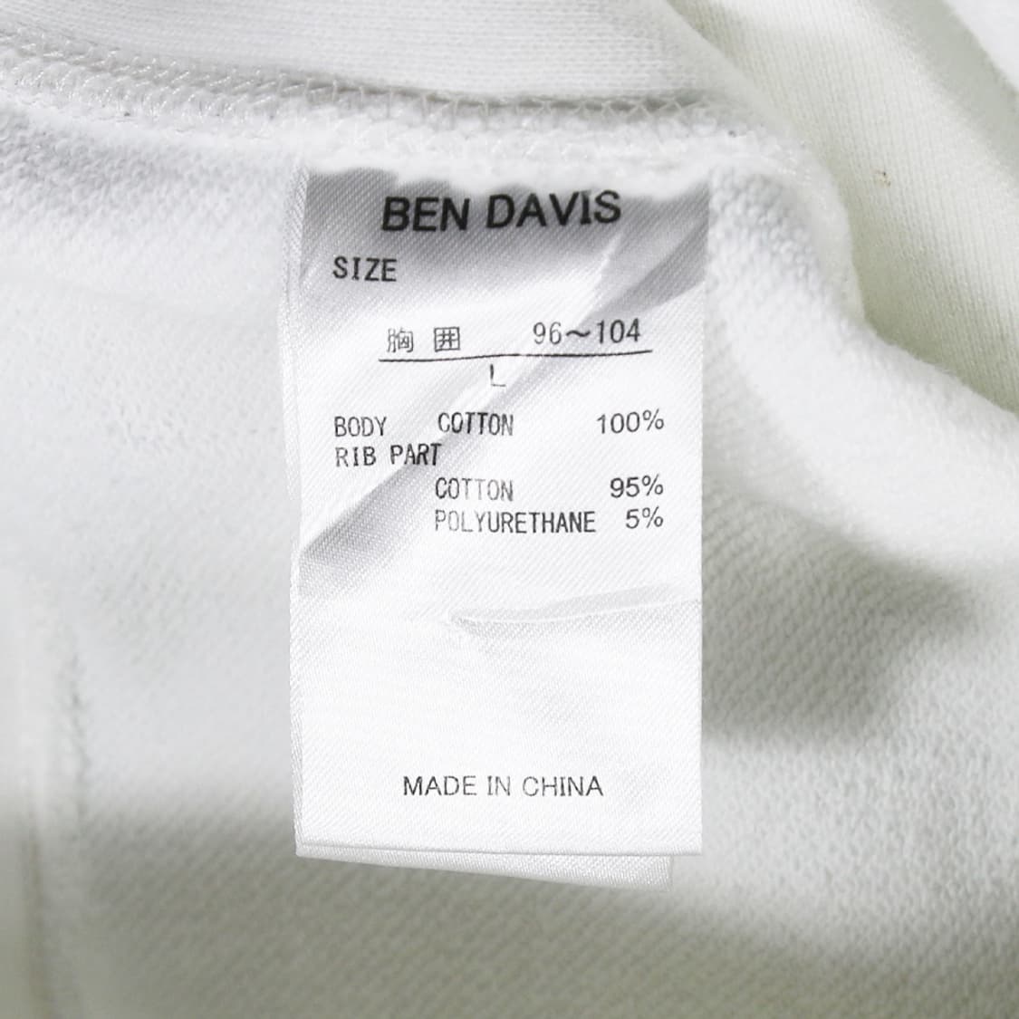 (착용컷) BEN DAVIS 프린팅 스웻 셔츠 (남성용 100) 상품이미지8