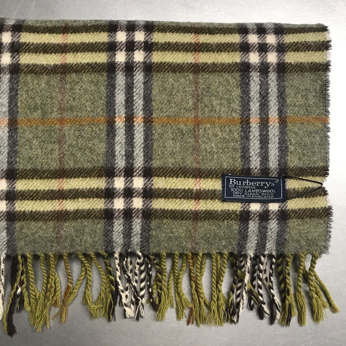 버버리 정품 램스울 머플러 카키 상품이미지3